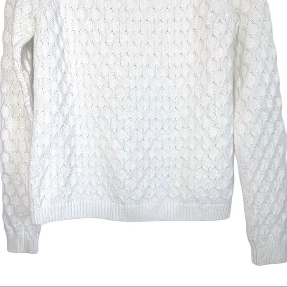 Old Navy Chunky Knit White Sweater - Picture 7 of 7